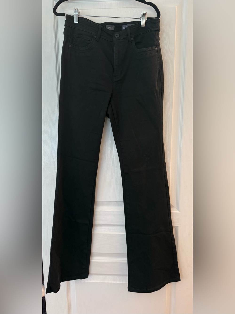 J. Jill Black High Rise Flare Jeans, 8T